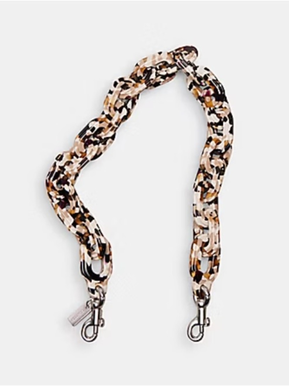 SHORT CHAIN STRAP IN 70% RECYCLED RESIN (COACH CK544)